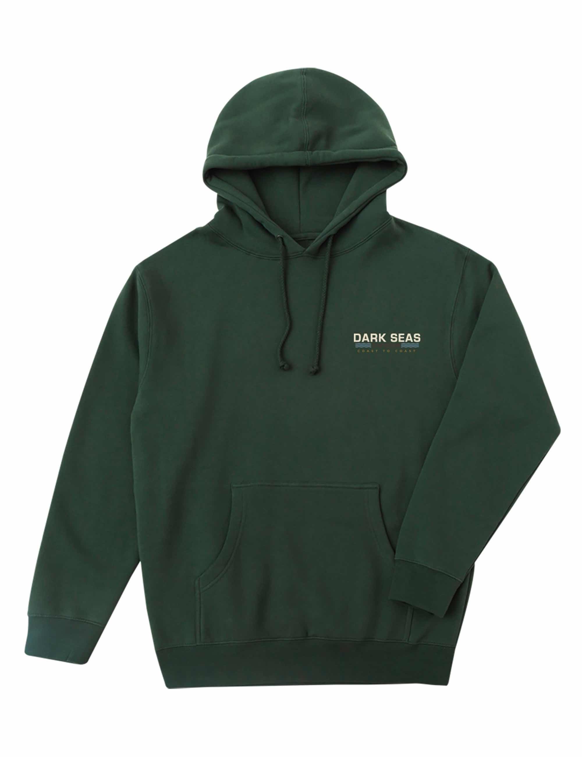 Dark Seas Big Sur Hooded Sweat - Alpine Green