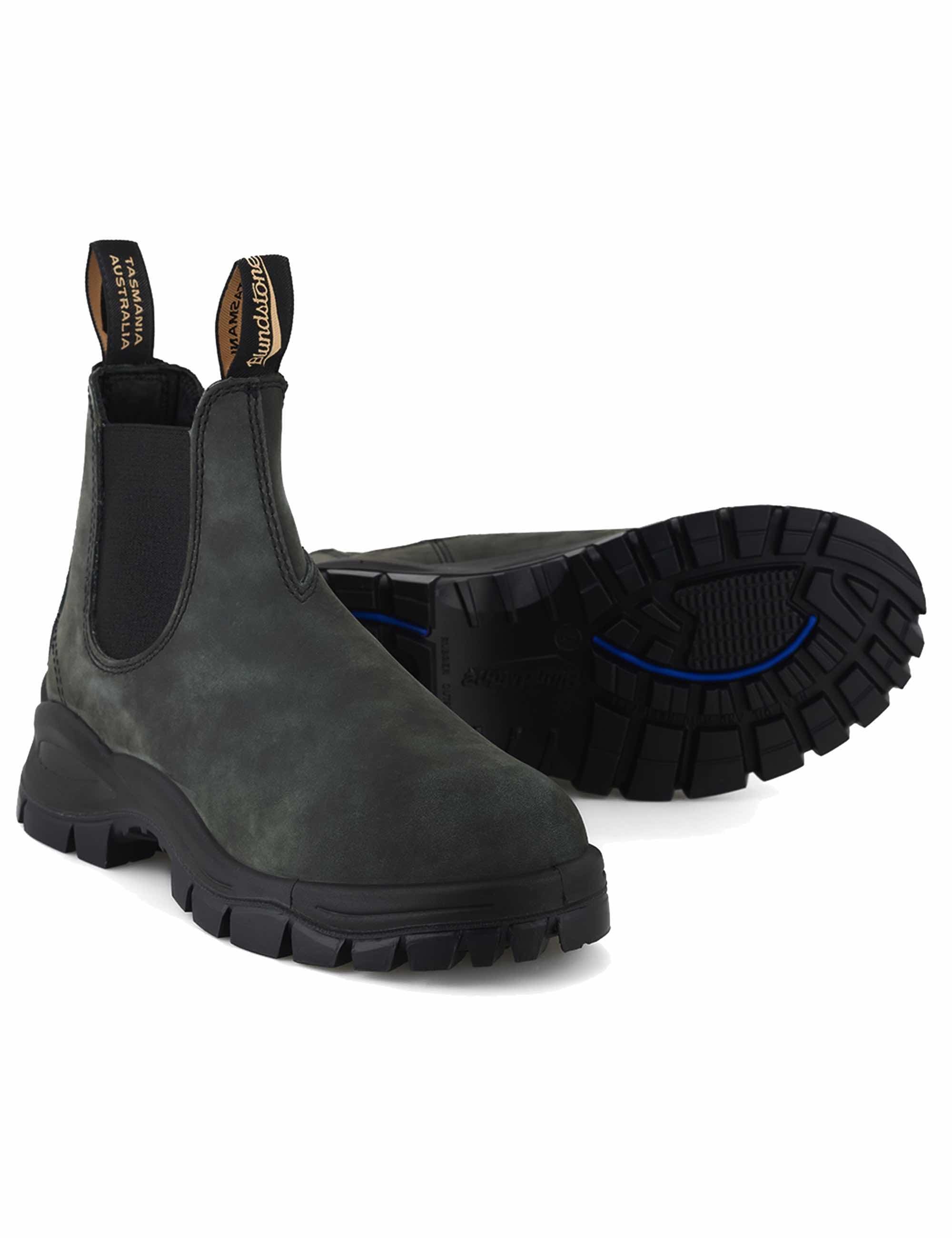 Blundstone 2238 Chunky Lug Chelsea Boots - Rustic Black - Footwear