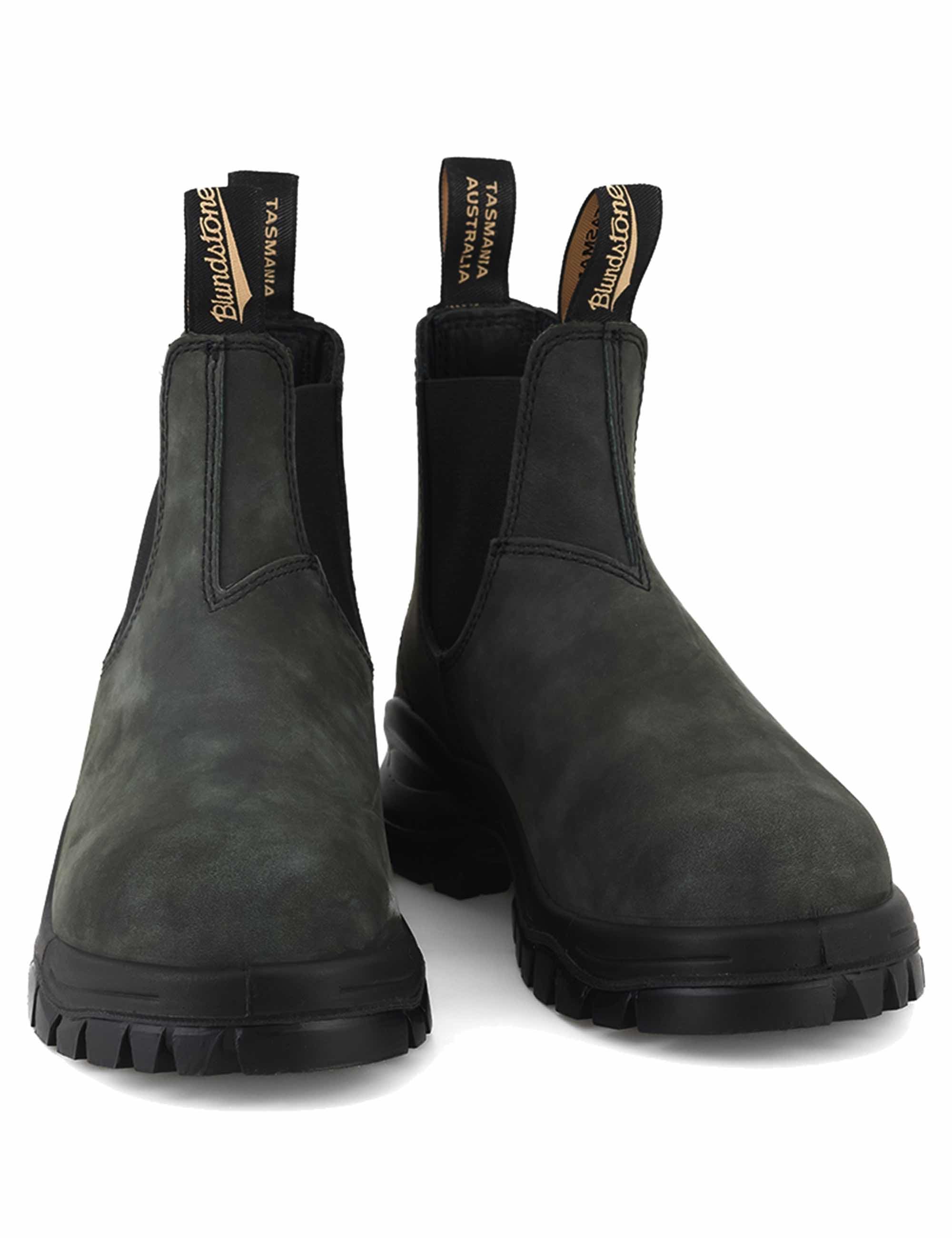 Blundstone 2238 Chunky Lug Chelsea Boots - Rustic Black - Footwear