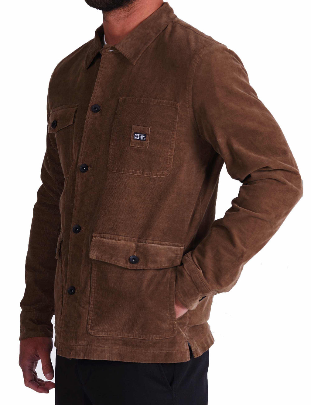 Finback Corduroy Chore Coat - Earth