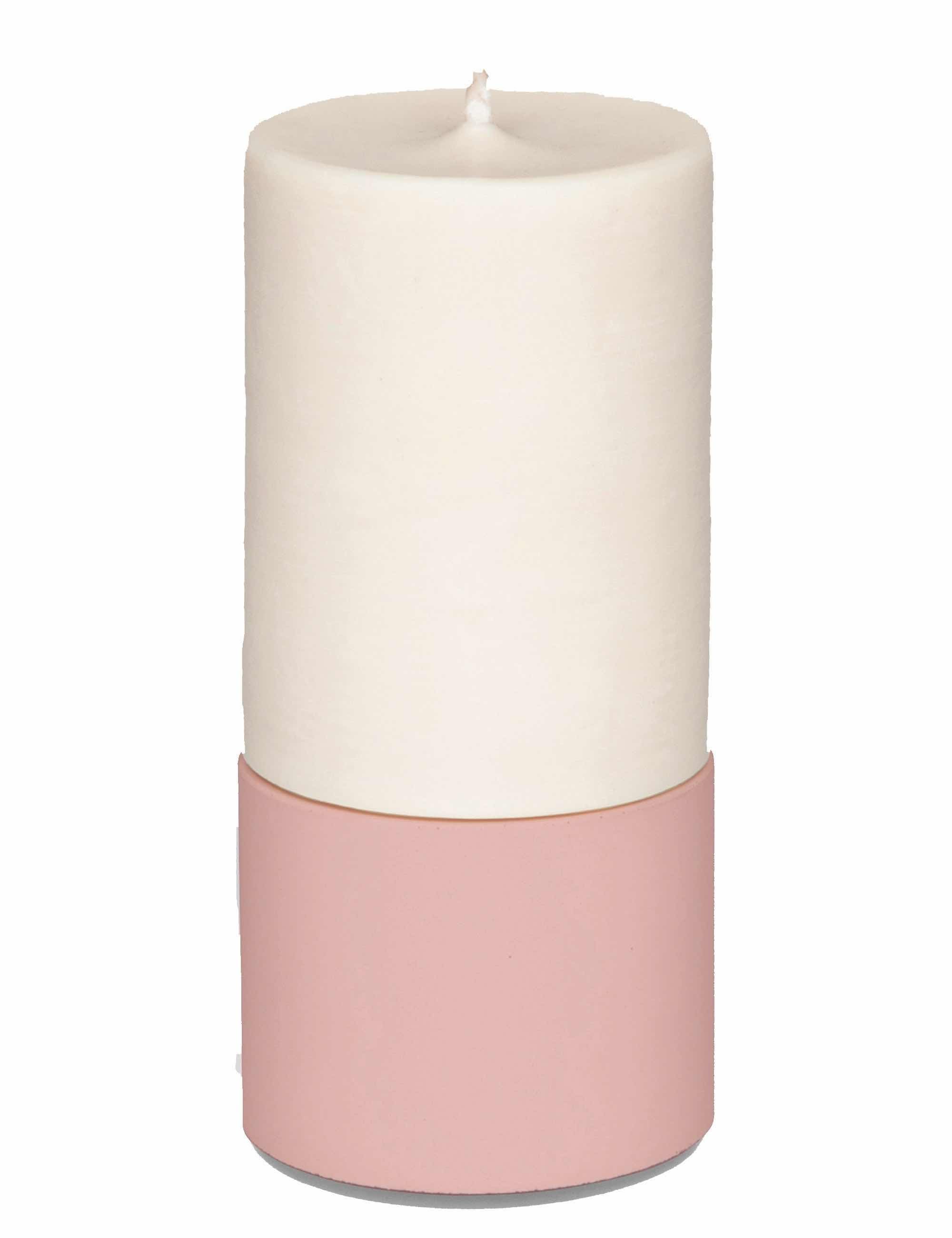Concrete & Wax Mid Candle - Blush/Lime