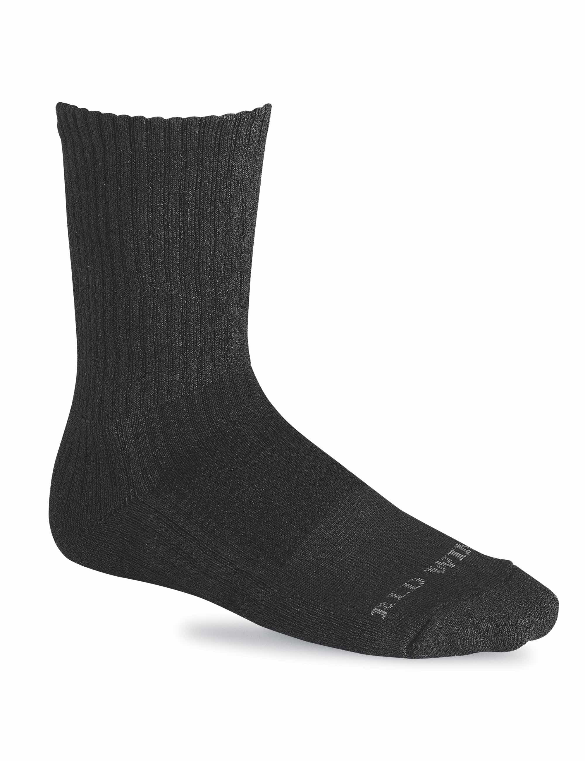 97243 Cotton Cushion Socks - Black
