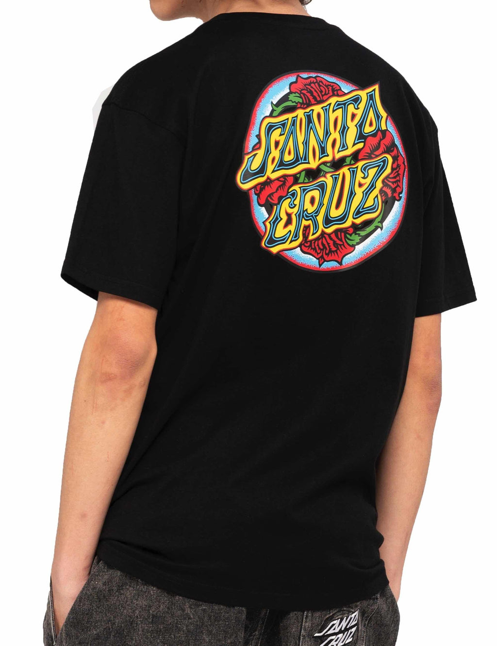 Dressen Roses Dot T-Shirt - Black