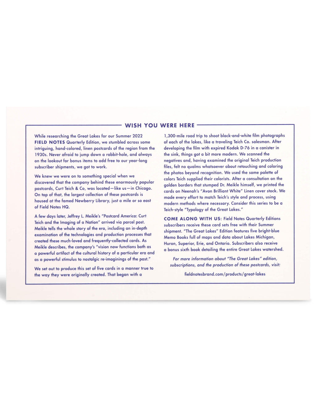 Great Lakes Postcard Set (5 Cards)