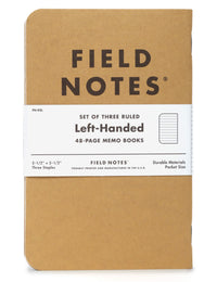 Left Handed Memo Books - Ruled Paper