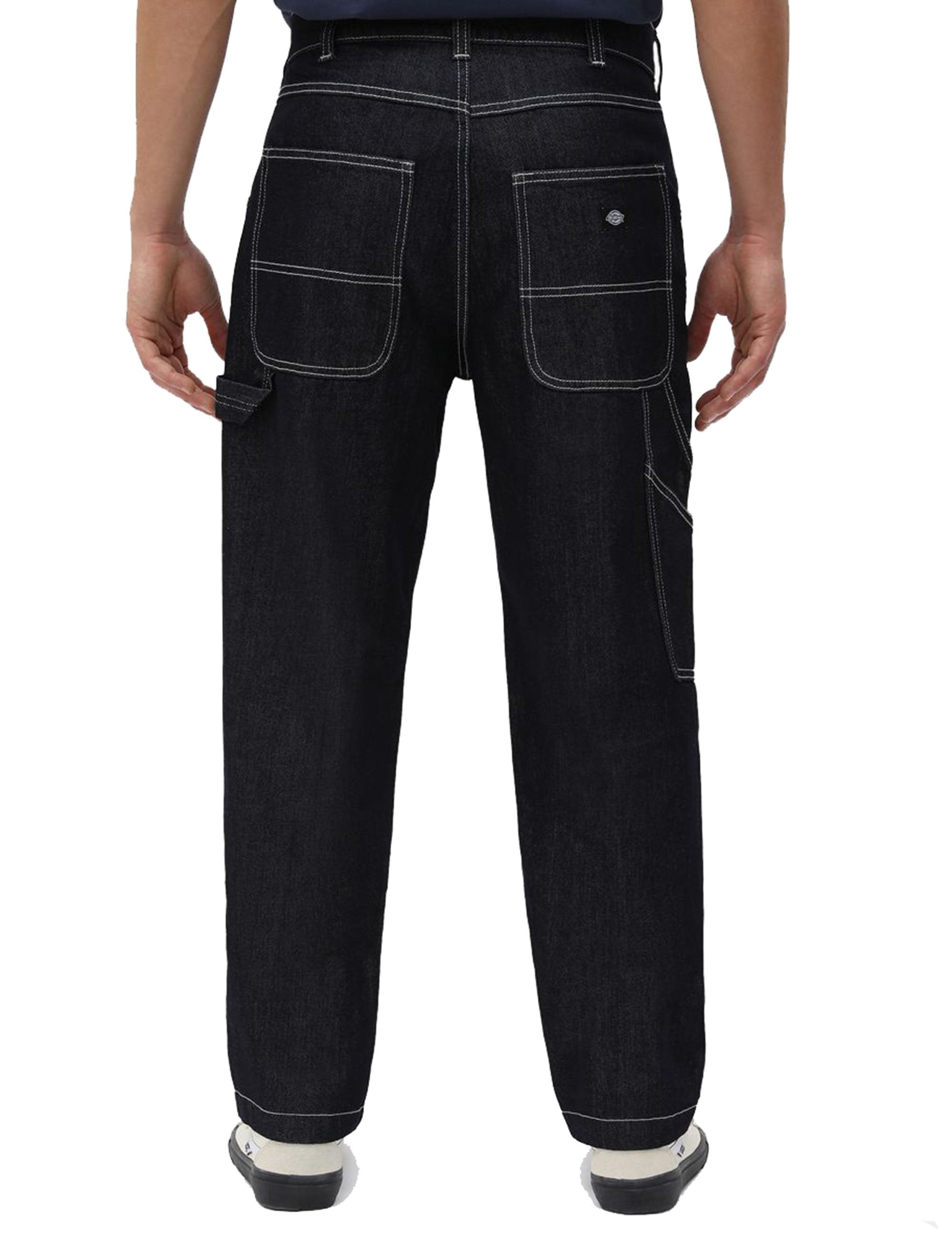 Garyville Carpenter Denim Trousers - Blue Rinsed