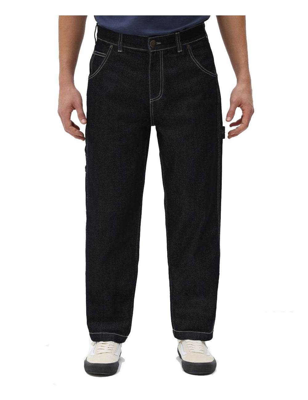Garyville Carpenter Denim Trousers - Blue Rinsed