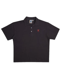 Stokes Record Polo Tee - Anthracite