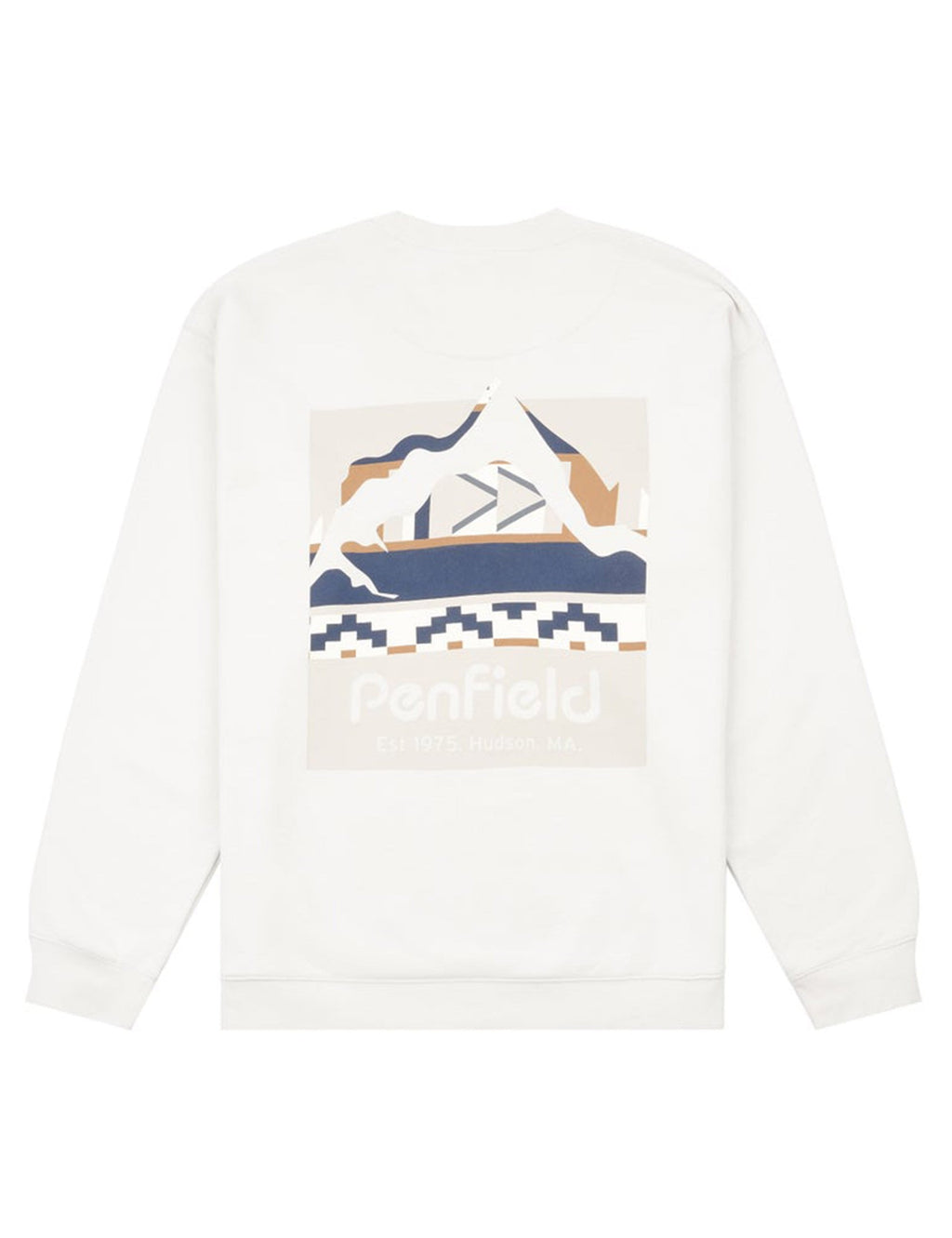 Geo Back Print Sweat - Nimbus Cloud