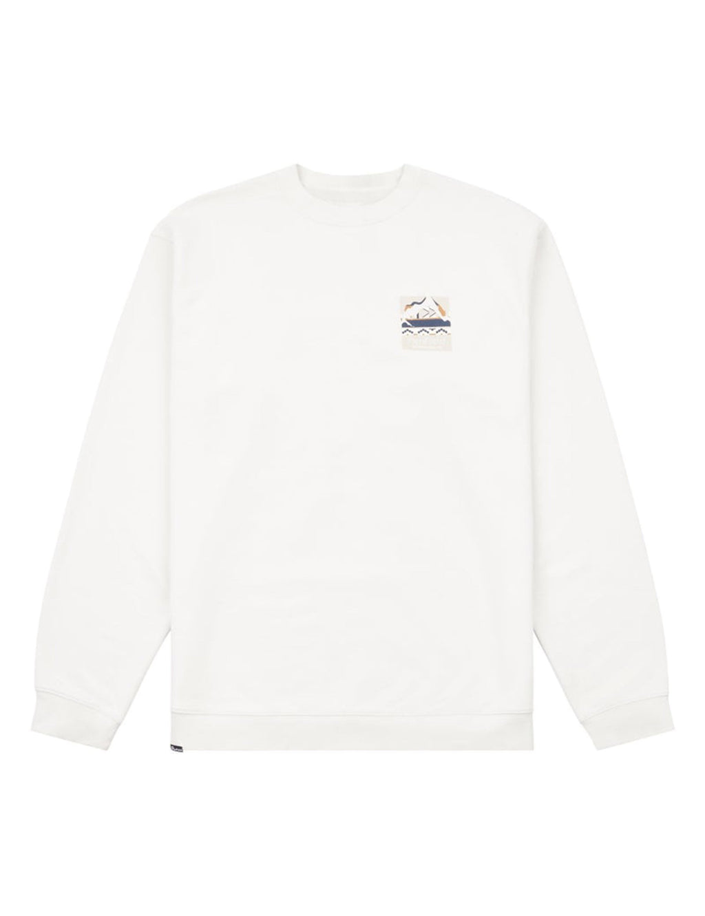 Geo Back Print Sweat - Nimbus Cloud