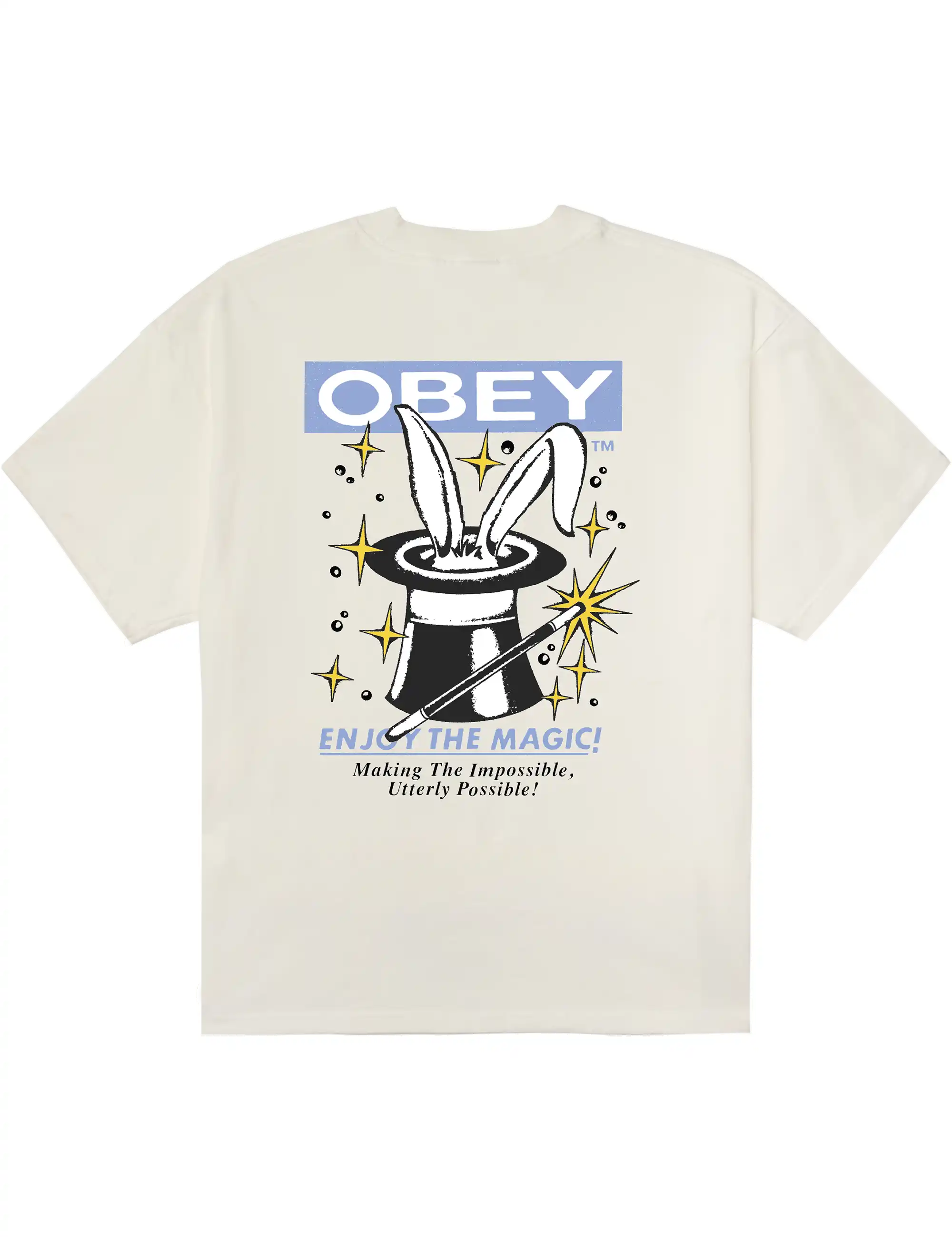Obey Clothing Enjoy The Magic Heavy Box T-Shirt - Vintage White