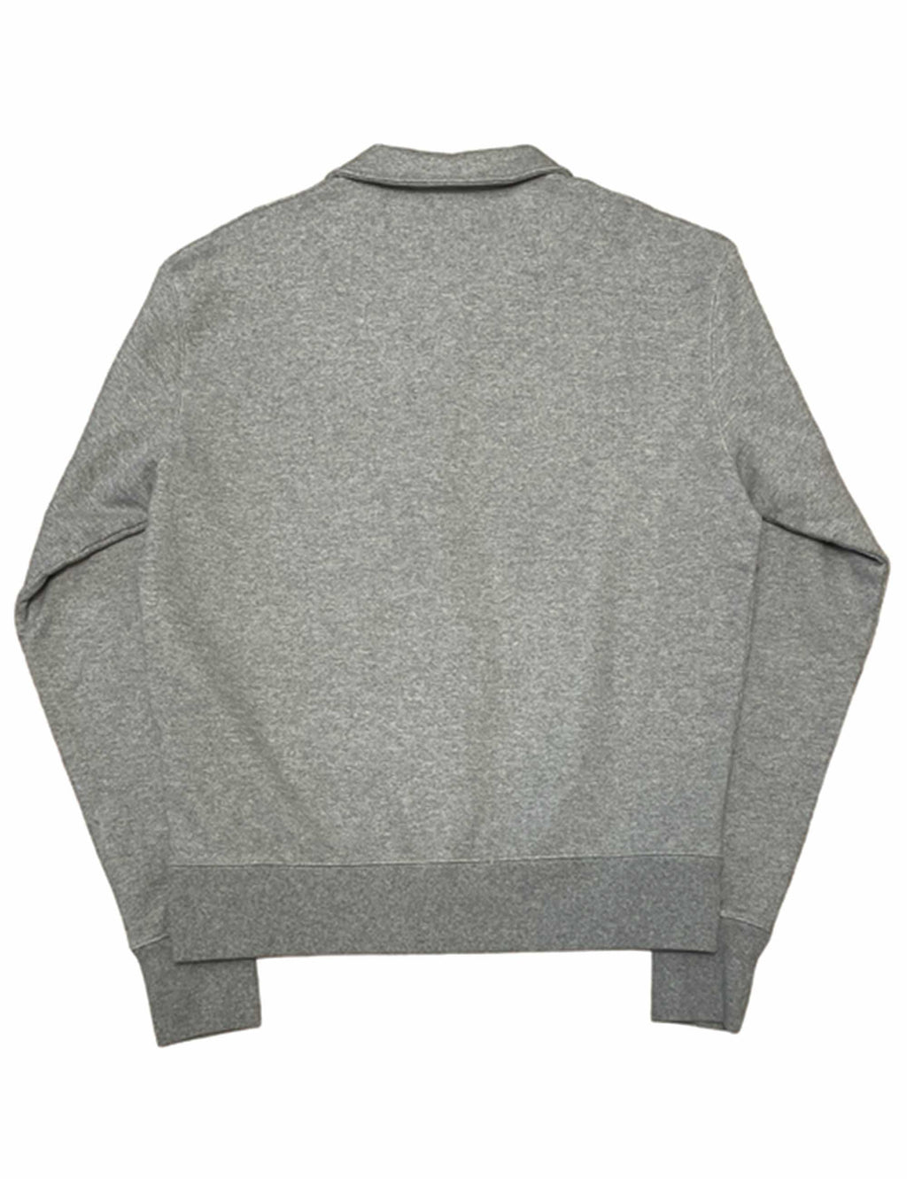 Naval Zip Neck Sweat - Grey Heather