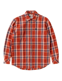 Filip Basket Plaid Shirt - Red Poppy