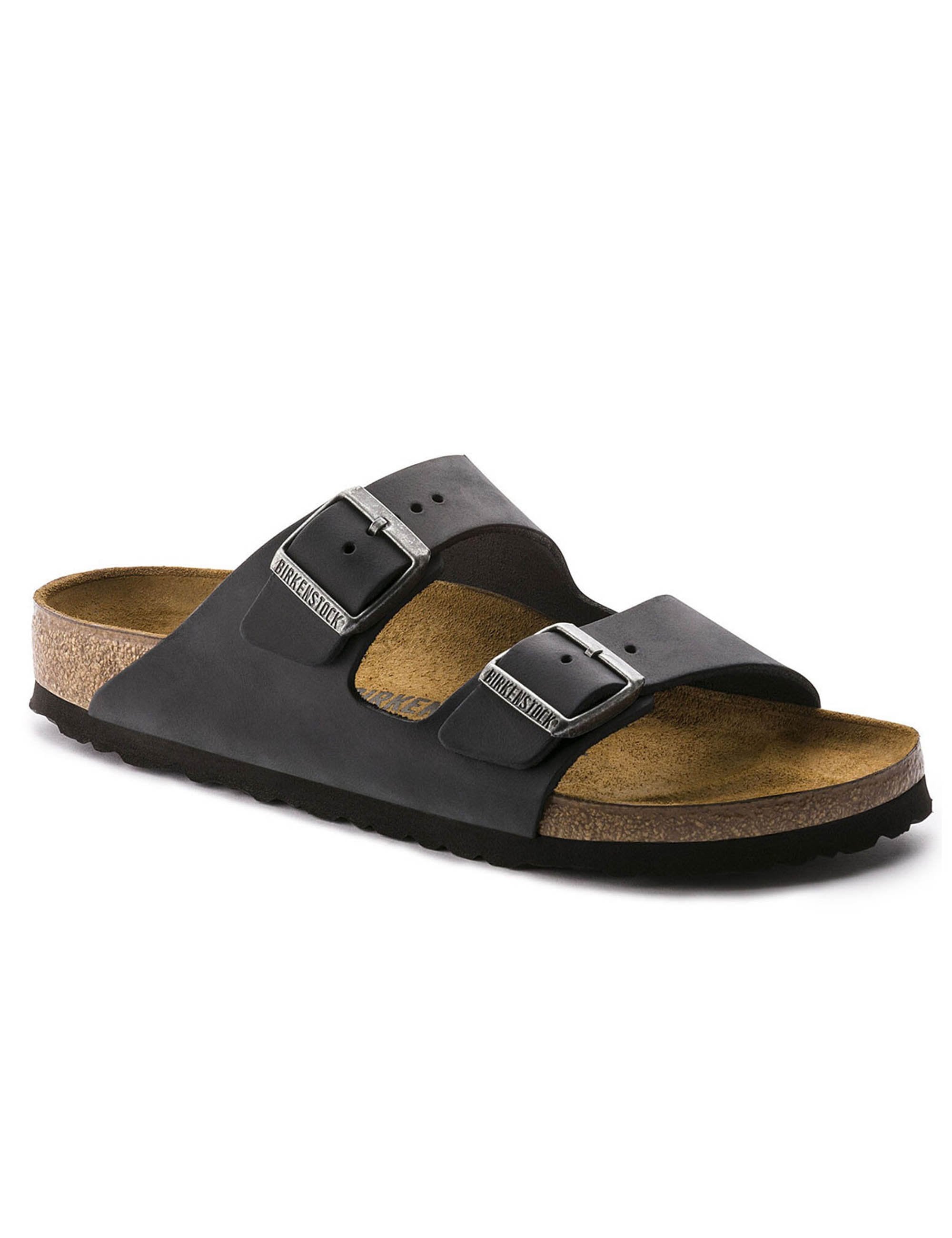 Birkenstock Women's Arizona Nubuck Sandals - Black (Narrow Fit)