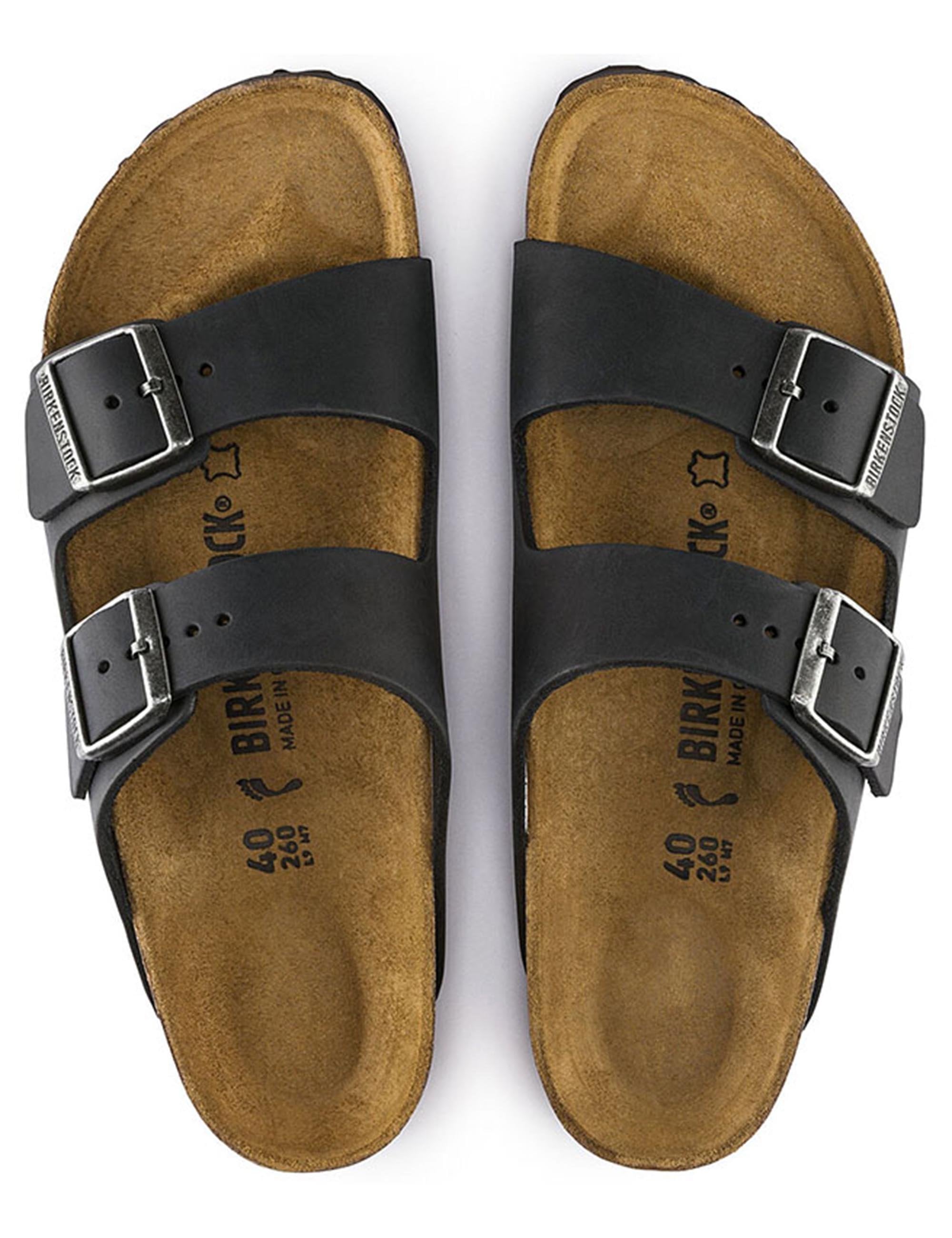 Birkenstock Women's Arizona Nubuck Sandals - Black (Narrow Fit)