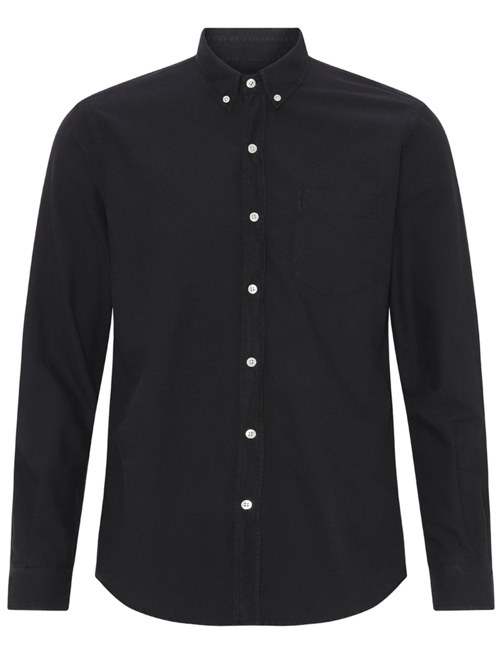 Organic Button Down Shirt - Deep Black