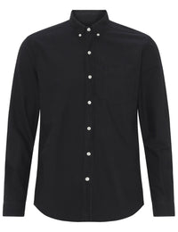 Organic Button Down Shirt - Deep Black
