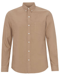 Organic Button Down Shirt - Desert Khaki