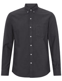 Organic Button Down Shirt - Lava Grey