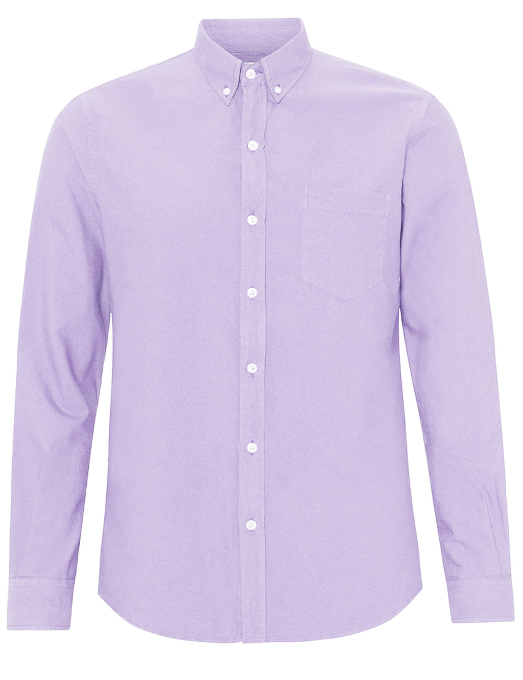 Organic Button Down Shirt - Soft Lavender