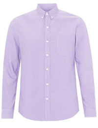 Organic Button Down Shirt - Soft Lavender