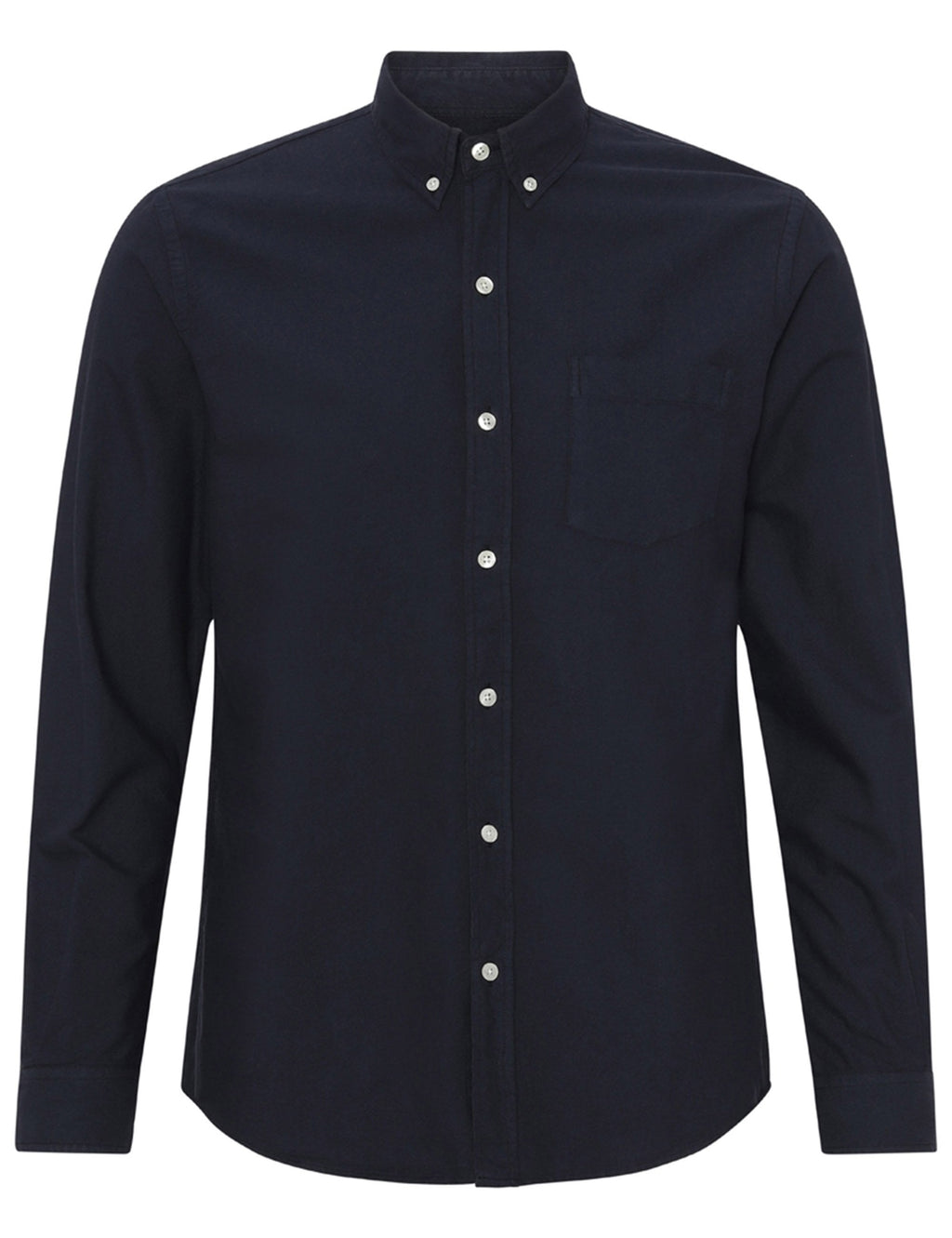 Organic Button Down Shirt - Navy Blue