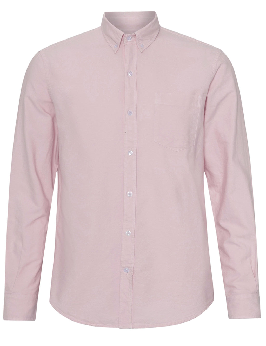 Organic Button Down Shirt - Faded Pink