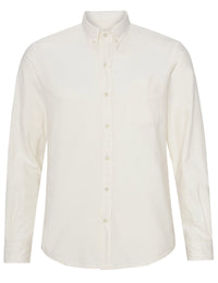 Organic Button Down Shirt - Ivory White