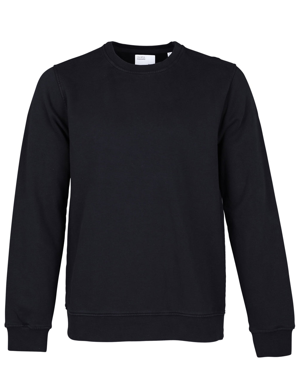 Organic Crew Sweat - Deep Black