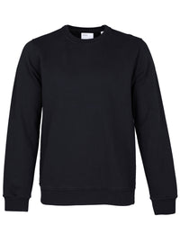Organic Crew Sweat - Deep Black