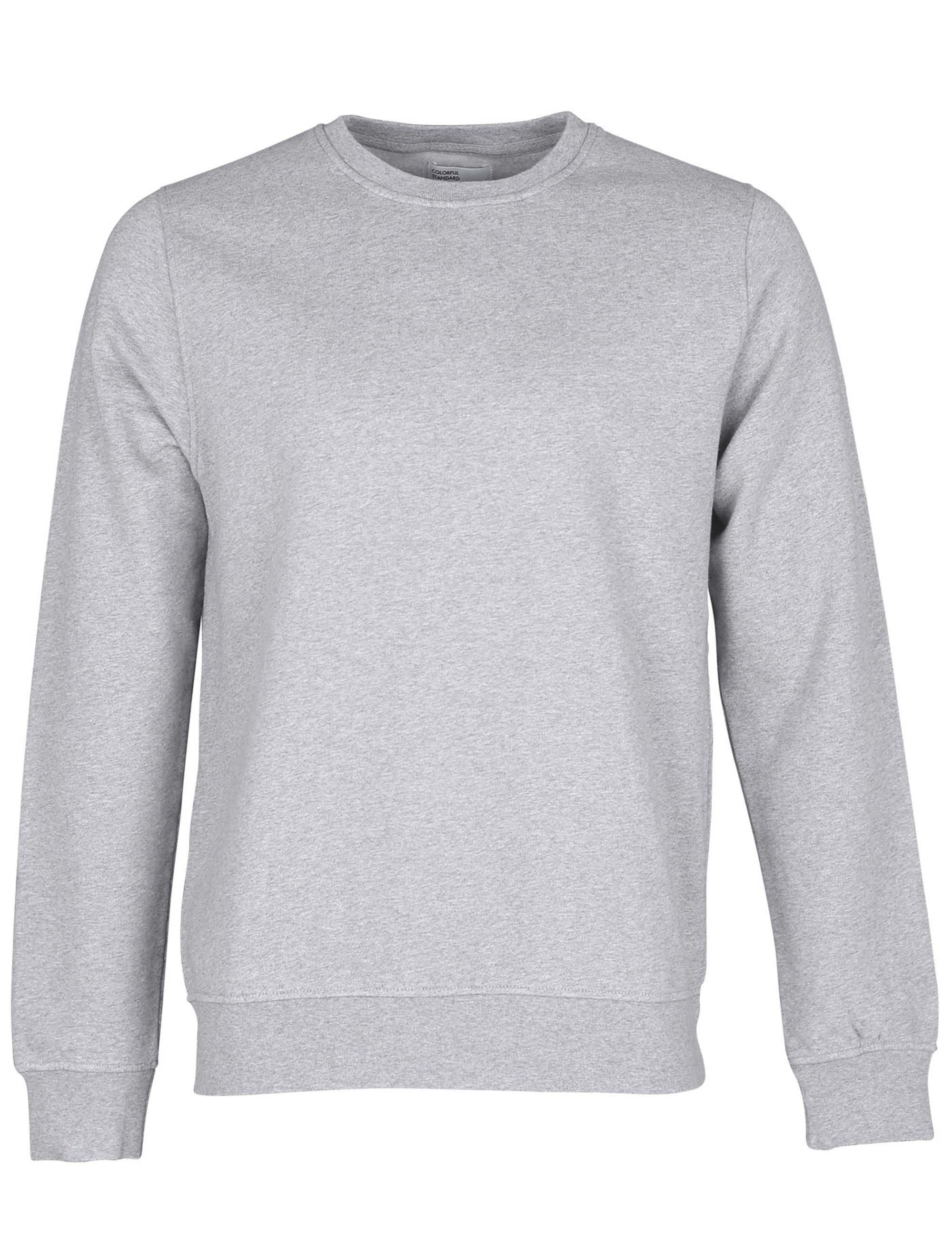 Organic Crew Sweat - Grey Heather