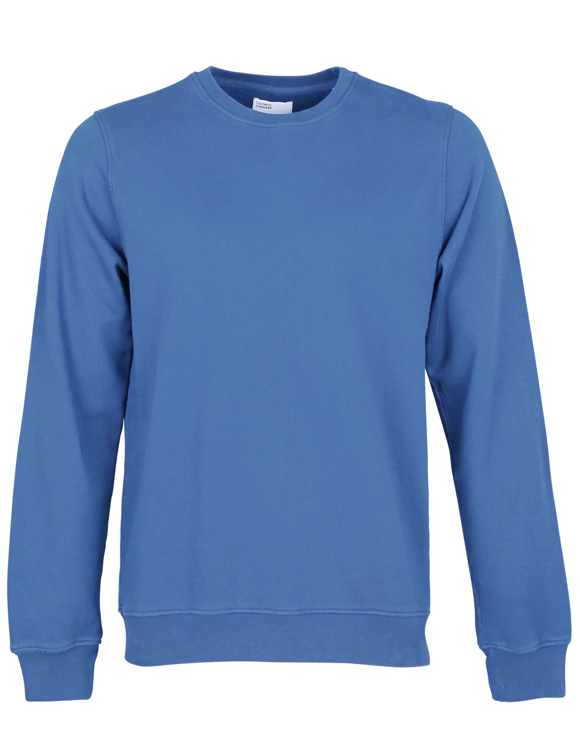Organic Crew Sweat - Pacific Blue
