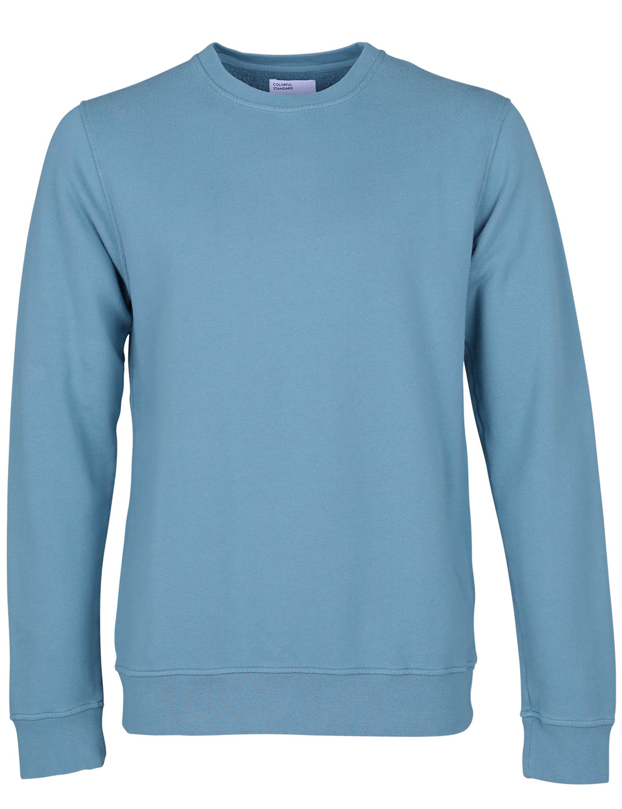 Organic Crew Sweat - Stone Blue