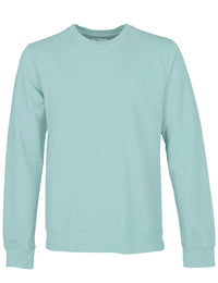 Organic Crew Sweat - Teal Blue