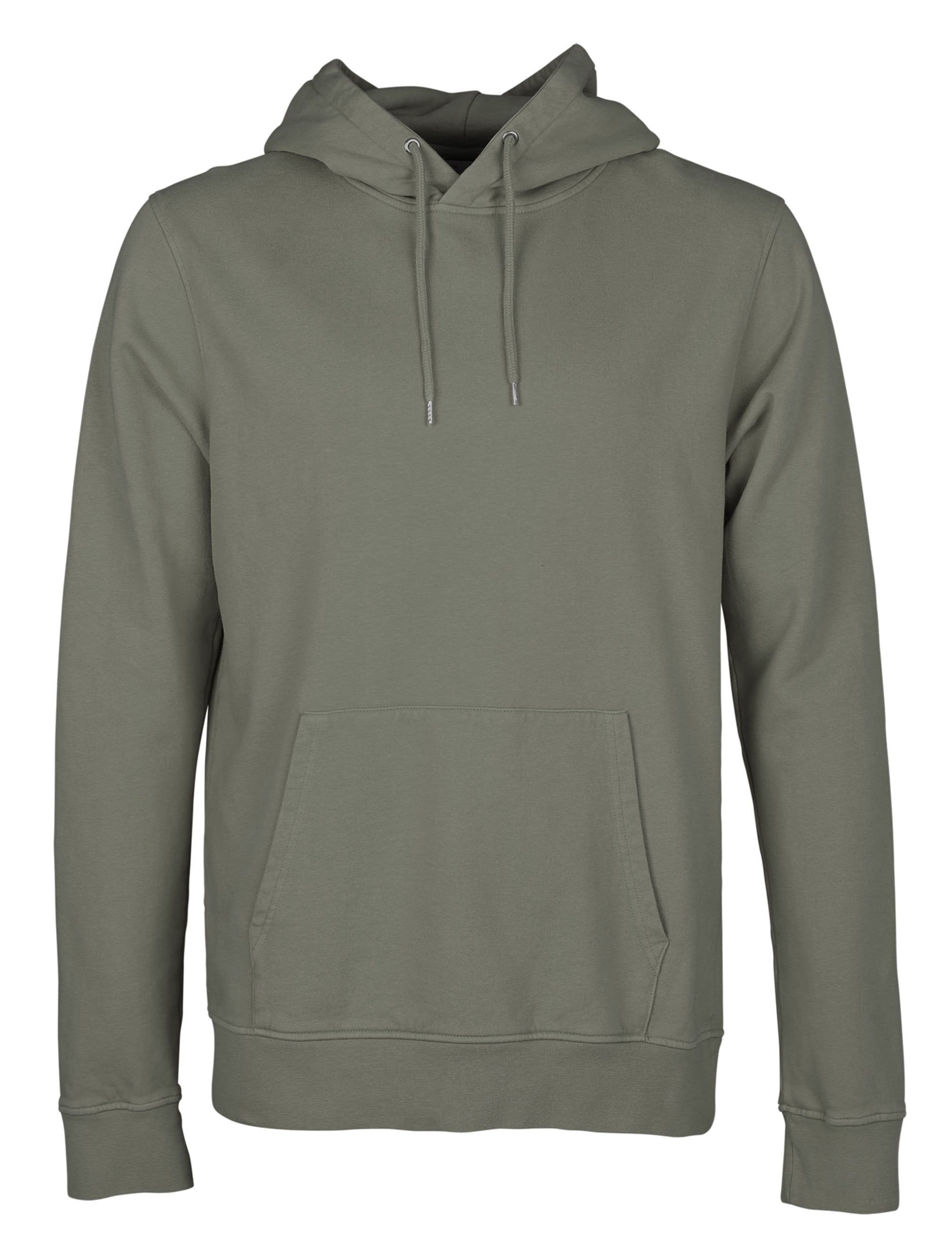 Organic Hooded Sweat - Dusty Olive