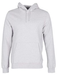 Organic Hooded Sweat - Snow Melange