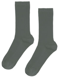 Women's Classic Organic Socks - Dusty Olive