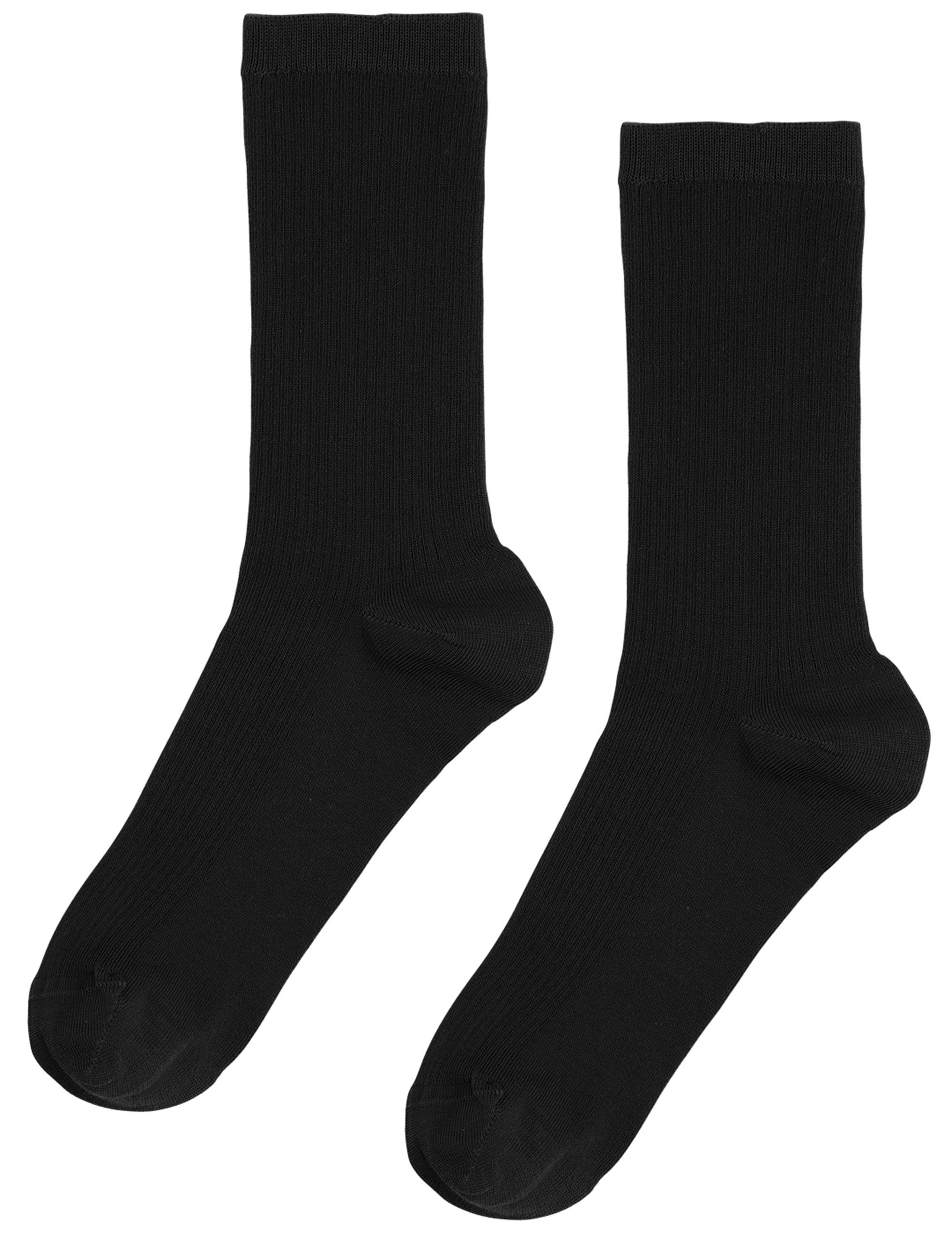 Colorful Standard Women's Classic Organic Socks - Deep Black