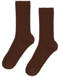 Women's Classic Organic Socks - Coffee Brown