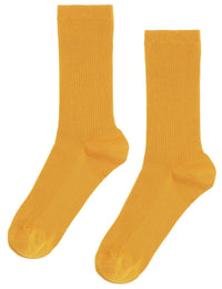 Women's Classic Organic Socks - Burned Yellow
