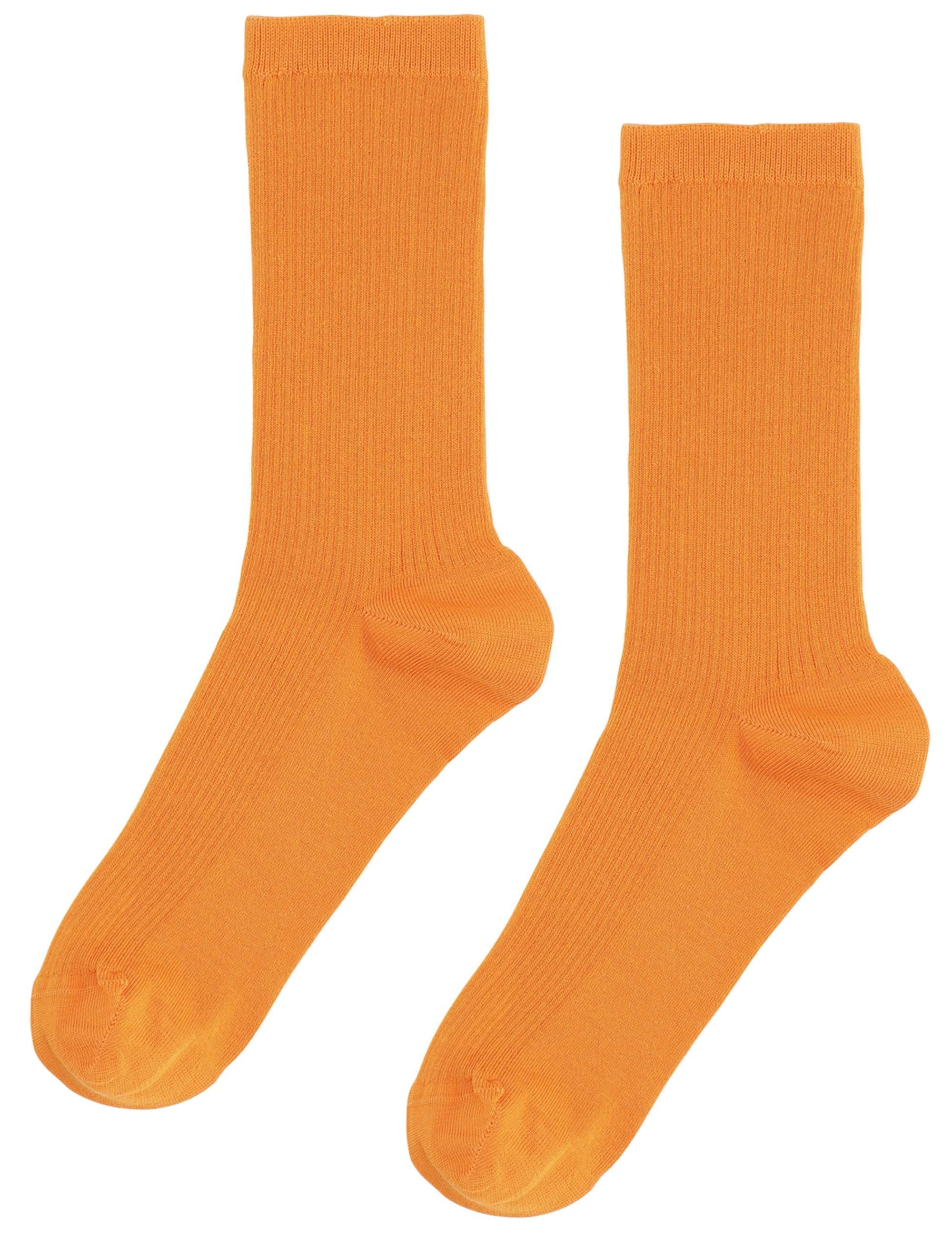 Women's Classic Organic Socks - Sunny Orange