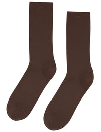 Classic Organic Socks - Coffee Brown