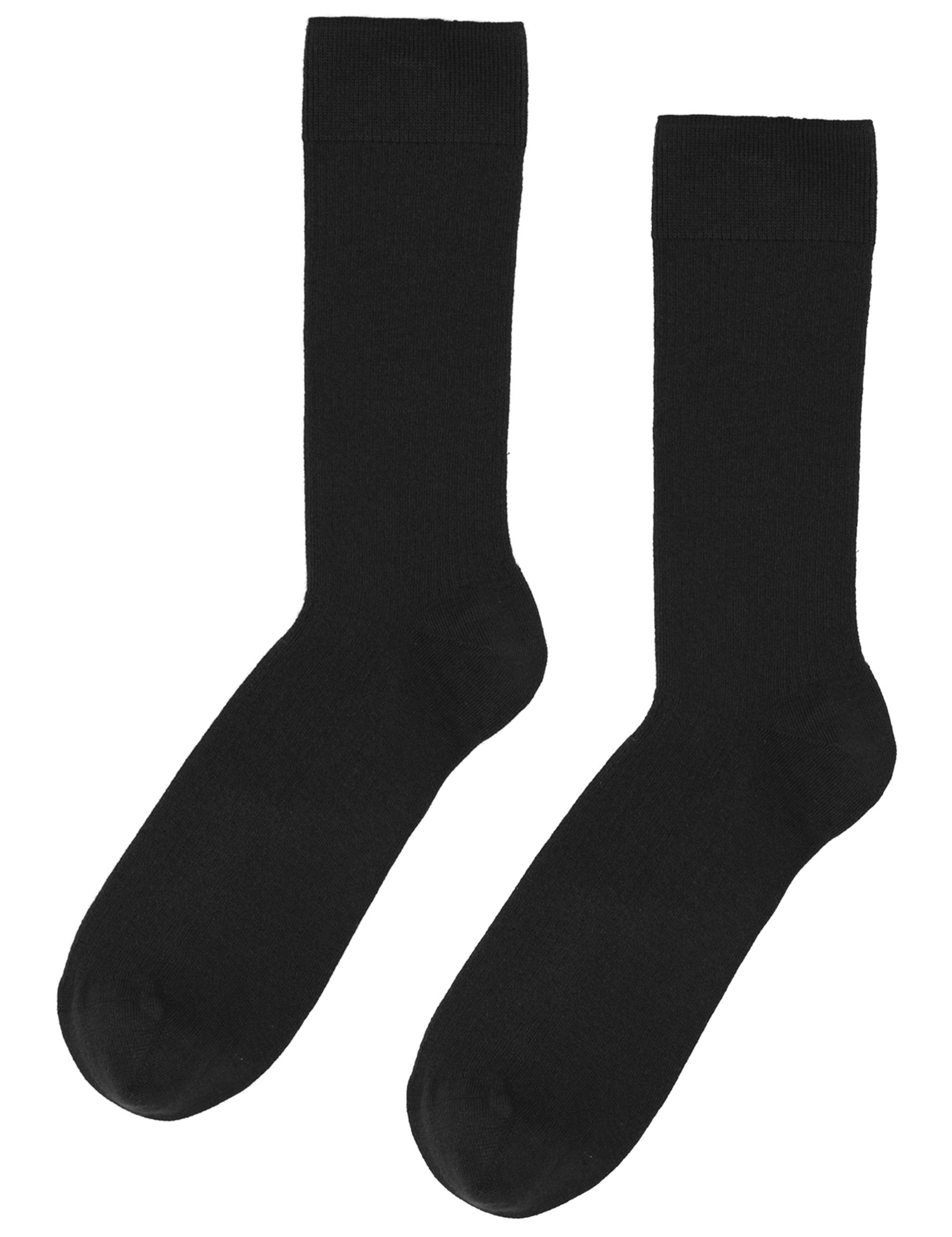 Classic Organic Socks - Deep Black