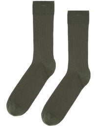 Classic Organic Socks - Dusty Olive