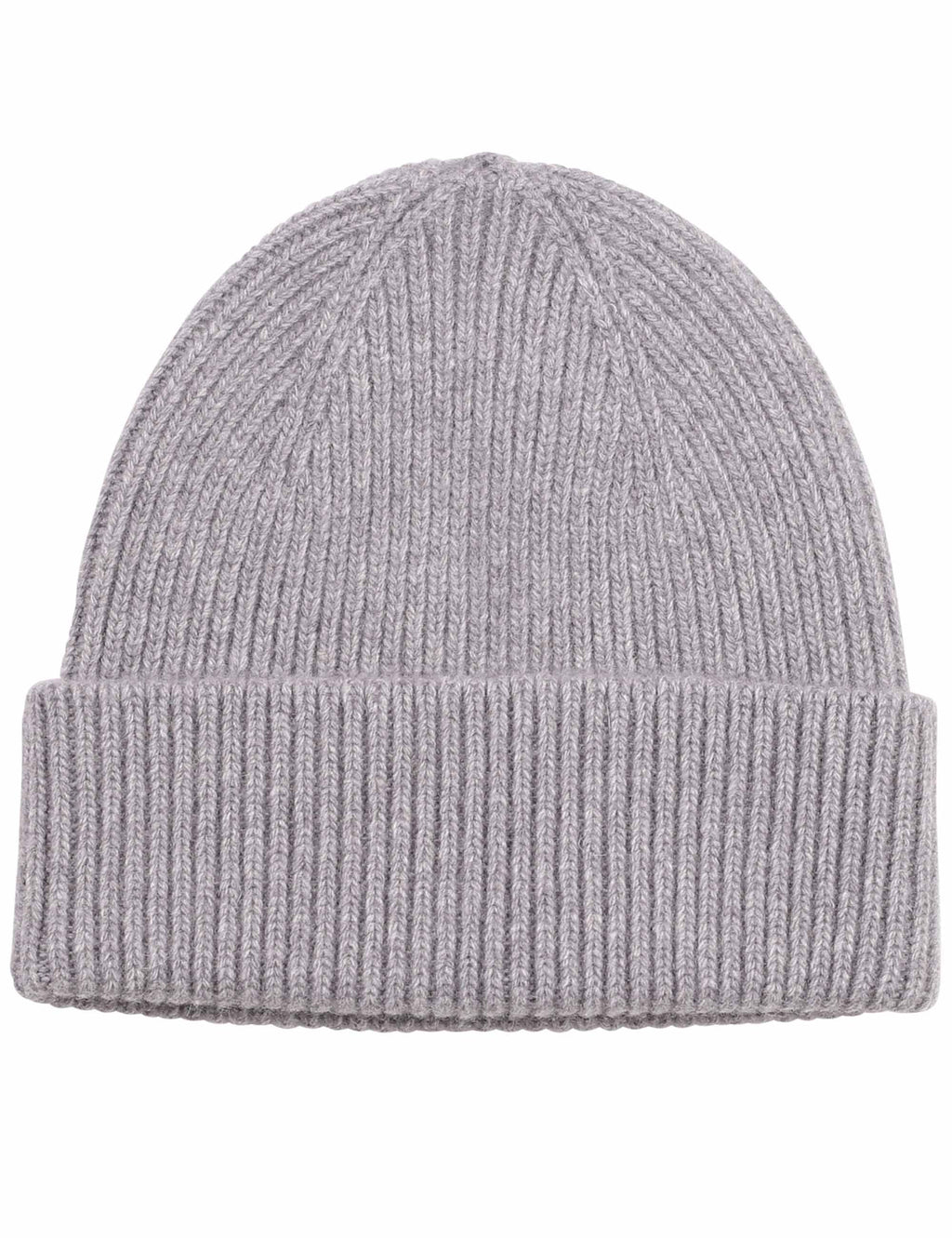 Merino Wool Beanie Hat - Grey Heather