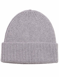 Merino Wool Beanie Hat - Grey Heather