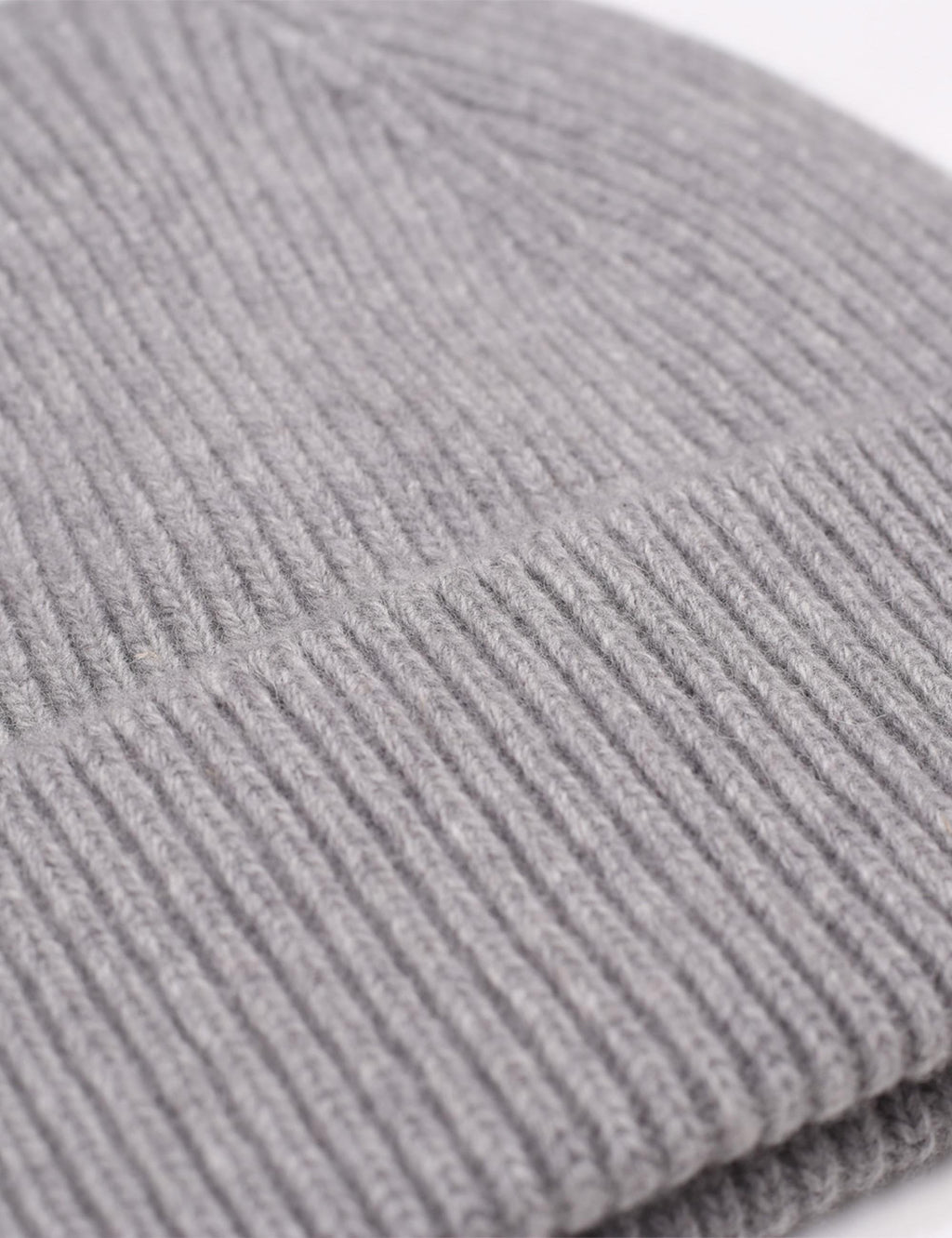 Merino Wool Beanie Hat - Grey Heather