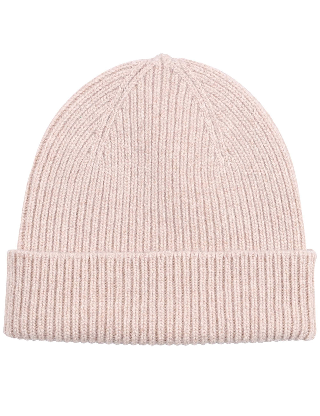 Merino Wool Beanie Hat - Ivory White