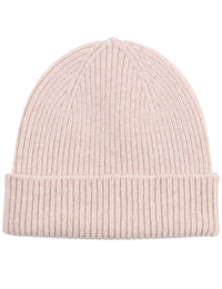 Merino Wool Beanie Hat - Ivory White