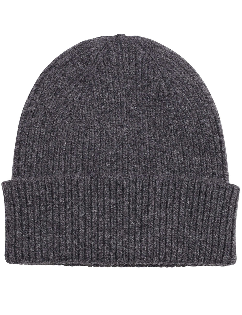 Merino Wool Beanie Hat - Lava Grey